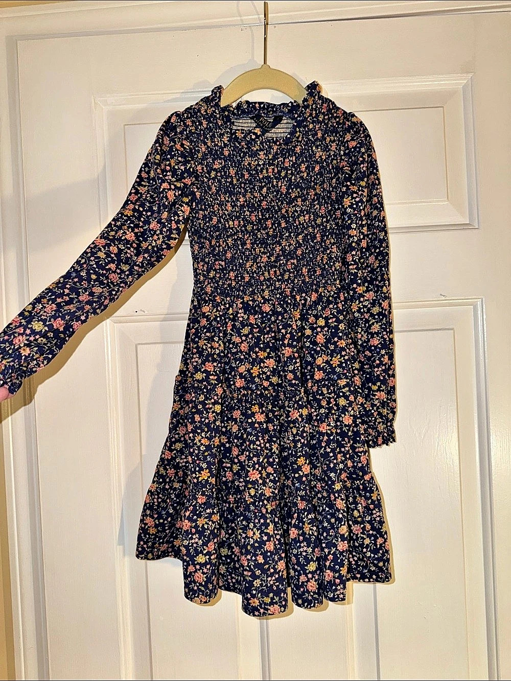 Polo Ralph Lauren Floral Smocked Cotton Jersey Dress Floral Dress Girls 6x